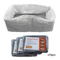 Bolsas De Arenero Para Gatos Duraderas Y Reutilizables Filtro De Heces 10 Piezas Liner De Litiario Para Caja De Arenero Hygienic - details 3