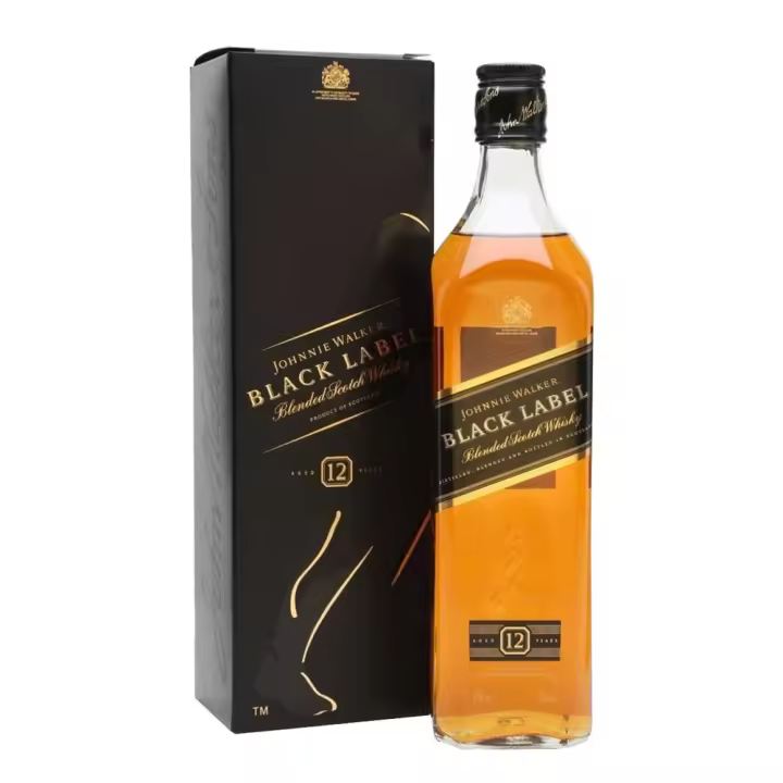 Whisky Johnnie Walker Black Label - Botella 1 L - Escocés Blended - 40% - 1