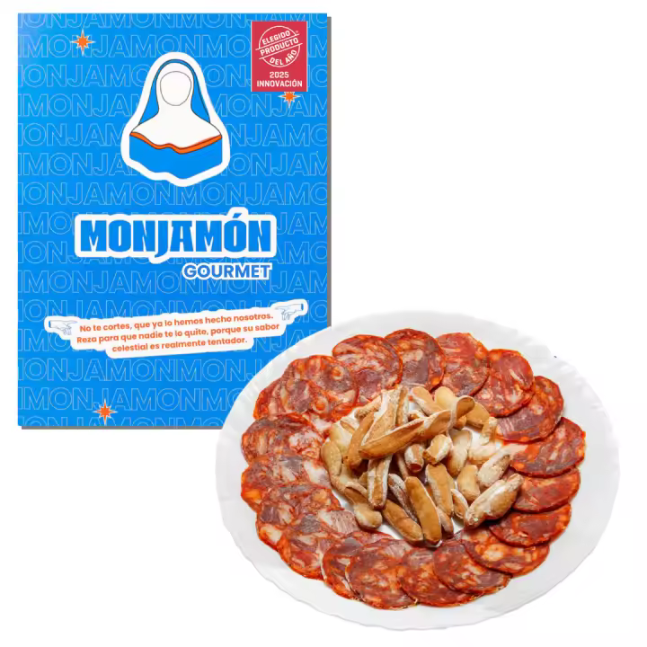 CHORIZO DE BELLOTA 100% IBÉRICO Loncheado | 8 Sobres 50 gramos | Choricielo -  [ELEGIDO PRODUCTO DEL AÑO 2025] Monjamon y más - Receta natural y tradicional - 1