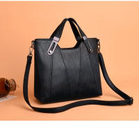 Bolsos de mujer de mediana edad, nuevo estilo, atmosféricos y versátiles, de moda, de cuero suave, de gran capacidad, bolsos de un solo hombro y bandolera. - details 4