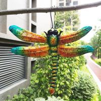 Esculturas De Libélula De Hierro Artesanal Colgantes Para Pared Decoración Creativa Para Jardín Y Hogar Artículos De Jardinería - details 3
