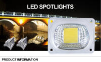 Lámpara De Diodo Matriz COB LED Alta Potencia 20W 30W 50W Con Lente Y Reflector 110V 220V IC Inteligente Para DIY Farol De Inundación - details 0
