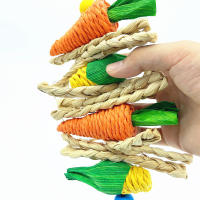 Juguetes Para Masticar Hechos a Mano 1pc Aleatorio Color Y Estilo Vinas Caracoles Y Maíz Para Pequeños Animales (hamster Conejo Pájaro Perro Etc.) Material De Rattan - details 2