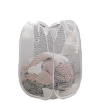 Cesta De Ropa Grande Para Niños Cesta De Almacenamiento De Ropa Collapsible Con Red Para El Hogar Accesorio De Baño Sin Químicos Peligrosos - details 5