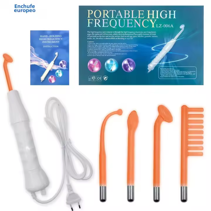 BIT Kit Profesional De Cuidado De La Piel Con Lámpara De Alta Frecuencia 4pcs Herramienta De Tratamiento De Acné Y Cuidado Del Cabello HF En Caja Regalo - 1