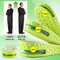 Plantillas para aumentar la altura de 1,5/2,5/3 cm con amortiguación de aire y absorción de impactos, suaves y transpirables para hombres y mujeres. - details 1