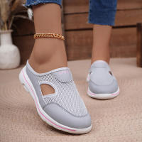 Zapatillas Casuales Para Mujer 2024 Talla Grande Transpirables Con Suela Gruesa Y Mesh Pantuflas Moda Zapatos Unisex - details 9