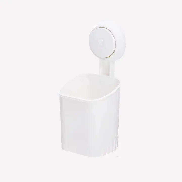 Soporte de almacenamiento de pared con ventosa para baño, organizador de cepillos de dientes eléctricos, instalación sin taladro, diseño que ahorra espacio para un secado rápido, fácil de quitar - 1