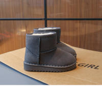 Botas De Nieve Para Niños Y Niñas Con Plataforma Y Peluche Grueso Estilo Conciso Cuatro Colores Slip-on Unisex Zapatos De Invierno Ajuste Verdadero Tamaño - details 8