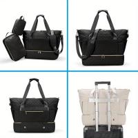 Bolso De Maternidad Grande Capacidad Deportiva Portátil Con Rueda Y Correa Ajustable Para Viajes Bolsa De Mano Para Mamá - details 10