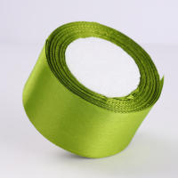 Cinta De Seda Verde Oliva Para Manualidades DIY Bocados De Navidad Halloween Cumpleaños Fiesta Regalo Tela De Material - details 7