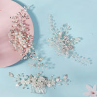 Combinado De Perla Y Rhinestone Para El Cabello De Novia Clásico Adorno De Tiará De Lujo Para Mujeres Clip Para El Cabello De Fiesta - details 0