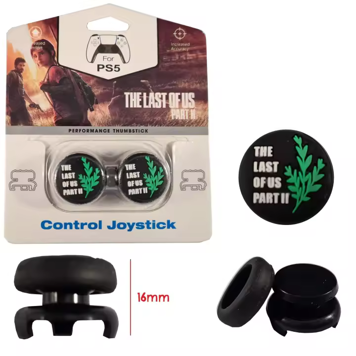 CAELLUMA - Kit Mejora Gaming para PS5 y PS4: Funda de Joystick + Alzadores de 16mm - Eleva tu Juego - 1