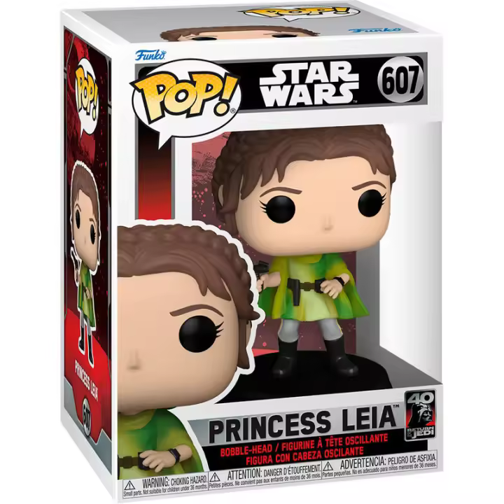 Figura Pop Star Wars 40Th Princess Leia-Figura de Vinilo Coleccionable - Idea de Regalo- Mercancia Oficial - Juguetes para Niños y Adultos - Movies Fans - Muñeco para Coleccionistas y Exposición - 1