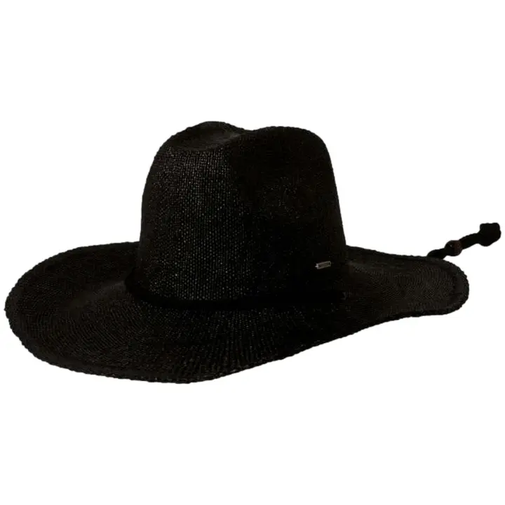 Sombrero Brixton Austin Straw Cowboy para unisex en color negro - 1