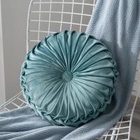 Cojín Redondo De 35cm De Terciopelo Para Decoración De Sofá Cama Silla De Oficina Con Patrón 3D De Calabaza Y Rueda De Vehículo - details 8