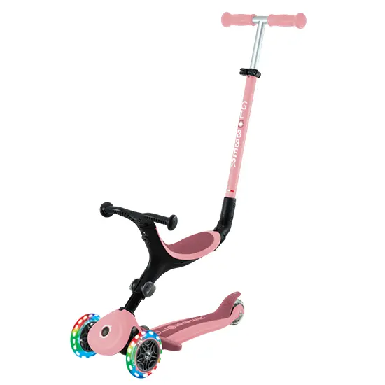Patinete Globber GO UP Active con luces Rosa Pastel - 1