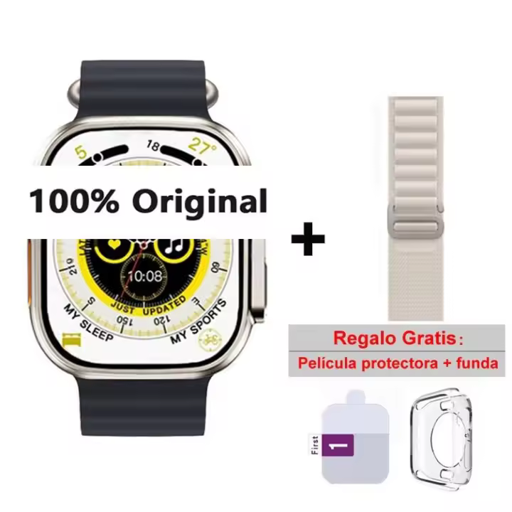 Reloj inteligente Bluetooth militar resistente para hombres, pantalla AMOLED HD de 1,45 pulgadas, llamadas, modo deportivo, resistente al agua, frecuencia cardíaca, disponible para iOS y Android - 1
