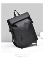 Mochila moderna para hombre, bolso de viaje informal de alta gama, mochila enrollable plegable, bolso de ocio al aire libre - details 18