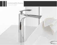Grifo De Baño Blanco Mezclador De Cromo Para Inodoro Y Fregadero Con Acabado En Oro Y Plata Cerámica Monomandoz Agua Caliente Y Fría - details 5