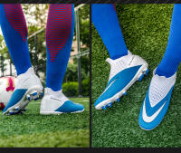 Zapatos De Fútbol Profesionales Para Hombres Ultraligeros Deporte De Entrenamiento Cleats De Fútbol Blanco Negro Talla True Fit Material Superior PU Suela De TPR - details 21