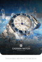 Reloj Mecánico Automático Para Hombre CADISEN Con Bisel De Cerámica Cristal De Zafiro Resistente Al Agua Acero Inoxidable Luminoso Calendario Completo Estilo De Negocios - details 0