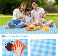 Manta de Pícnic, Manta para Picnic Impermeable 200x200CM, Mantel impermeable para Picnic, Tapete de Picnic Plegable con Asa, Apta para Hacer Senderismo, Viajar, IR de Acampada, Al Aire Libre y Fiesta - details 4
