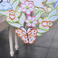 Mantel De Poliéster Colorido Para Pascua Decoración De Fiesta Navideña Lavable Para Comedor Cocina Decoraciones De Boda - details 4