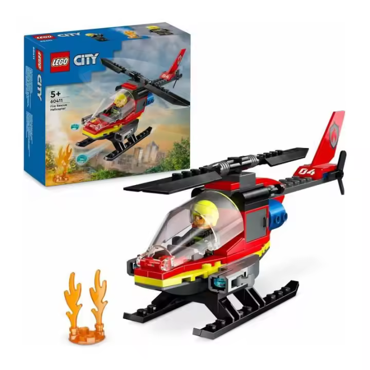 LEGO CITY 60411 HELICOPTERO DE RESCATE DE BOMBERO - 1