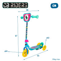 CB Riders - Patinete infantil 3 ruedas monstruos con base antideslizante - details 3