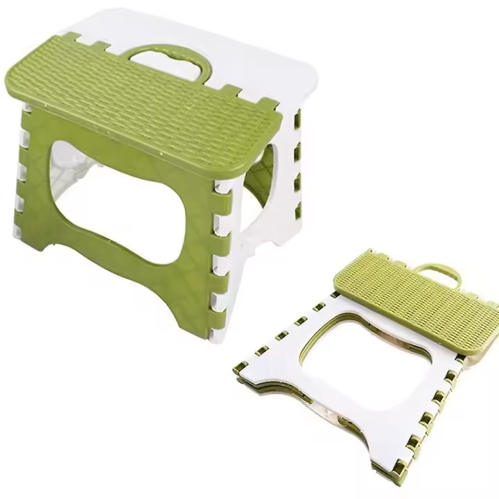 ZVD SOMY Taburete con escalón Taburete plegable Taburete de cocina plegable Taburete de baño plegable Taburete de jardín plegable Silla plegable - 1