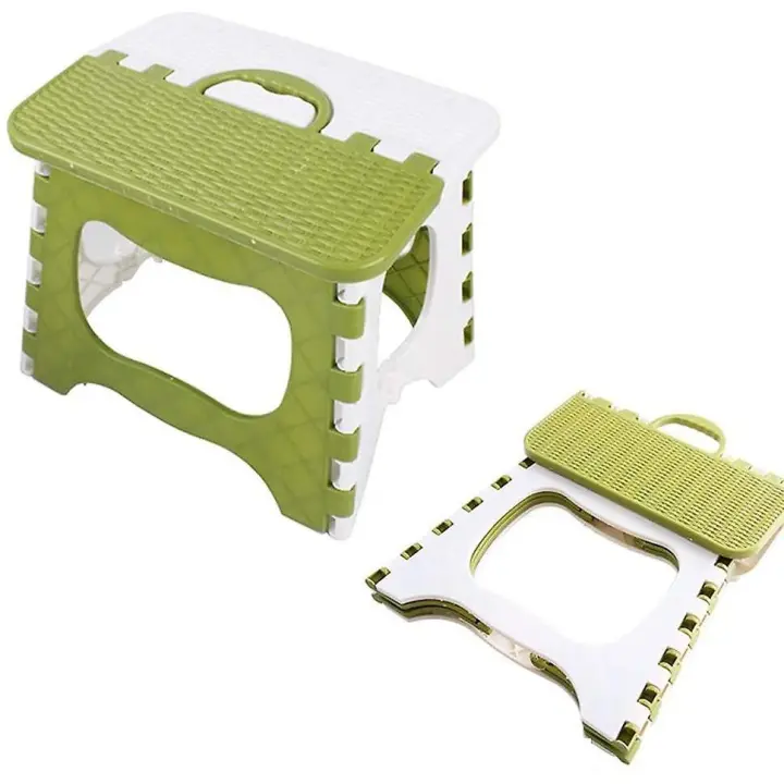 ZVD SOMY Taburete con escalón Taburete plegable Taburete de cocina plegable Taburete de baño plegable Taburete de jardín plegable Silla plegable - 1