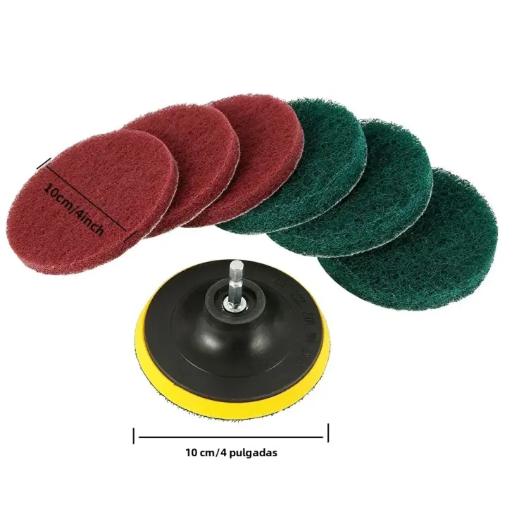 Kit De Escobillas De Limpieza De 8 Piezas Con Broca De Potencia Para Adornos De Pared Y Azulejos Herramienta De Limpieza Para El Hogar - 1