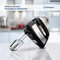 Batidora de mano Westinghouse WKHM42831 de 300 W con 6 velocidades, función turbo, mango ergonómico, batidor y gancho , super silenciosa - details 1