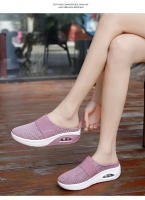 Zapatillas De Caminar Para Mujer Con Almohadilla De Aire Slip-On Ortopédicas Para Diabéticas Plataforma Ligera De Malla Zapatos Planos Con Tiras En La Parte Superior Suela De TPU - details 11
