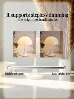 Lámpara De Mesa Recargable LED Dimmable En Forma De Púlpito Moderna Simplicidad Decorativa Para Iluminación Ambiente Dormitorio - details 3