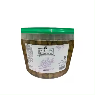 CUBO PLÁSTICO 4500 GRAMOS ACEITUNAS CON AJO PALACIOS GUTIERREZ I PALACIOS GUTIERREZ - 1