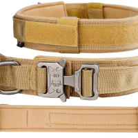 Collar Táctico Para Perros De Medio Y Gran Tamaño Con Hebilla De Metal Y Nylon Transpirable Para Entrenamiento Al Aire Libre - details 2