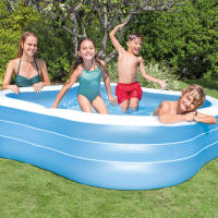Piscina hinchable intex cuadrada 229x229x56 cm - 1.250 litros - details 1