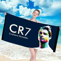 Toalla De Playa Cristiano Ronaldo Para Baño Y Sauna Toalla Grande Para Secado De Cabello Accesorios De Baño Hechos a Mano De Poliéster Y Algodón - details 1