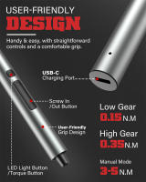 Juego De Destornilladores Eléctricos De Precisión 75 En 1 Con 71 Piezas Magnéticas Phillips Torx Y 3 Luces LED Herramienta De Reparación Multifuncional - details 15