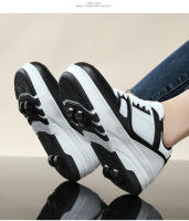 Zapatillas Casuales Para Niños Y Niñas Con Rodillos De Cuatro Ruedas Zapatos Deportivos Para Exterior Ajustables Y Transpirables Para Escolares - details 7