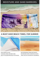 Toalla de playa de terciopelo de doble cara, toalla deportiva de microfibra para yoga, toalla absorbente de secado rápido para baño y natación. - details 2