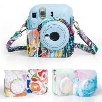 Funda Protectora De Cuero PU Para Cámara Instantánea Fujifilm Instax Mini 12 Con Correa Ajustable Y Almacenamiento Color Brillante - details 0