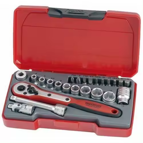 TENGTOOLS JUEGO DE LLAVES DE VASO 1/4" T1424 - 24 PIEZAS - 1