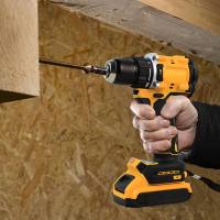 Taladro Atornillador Inalámbrico 2 Velocidades, Motor Sin Escobillas, Batería Li-Ion Recargable 20V, Par Máximo 50Nm, Luz LED - Ideal para Bricolaje​ - details 9
