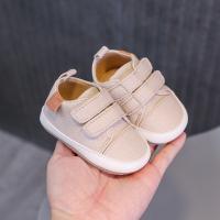 Zapatillas De Cuero Para Bebés Niños Y Niñas Primer Pasador Todoterreno Suave Talla 0-18 Meses Cierre De Correas Estilo Simple - details 3