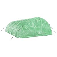 vidaXL Invernadero con Estructura Acero Invernáculo Vivero para Plantas Verde - details 2