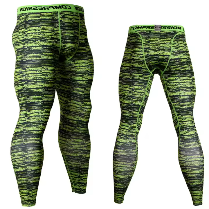 Nuevos Pantalones Compresión Para Hombre Entrenamiento Deportivo Tights Secado Rápido Ropa De Gimnasio Pantalones Para Correr Y Caminar - 1