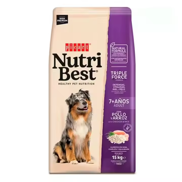 Picart Nutribest Adult Senior 7+ Pienso Natural para Perros - 1
